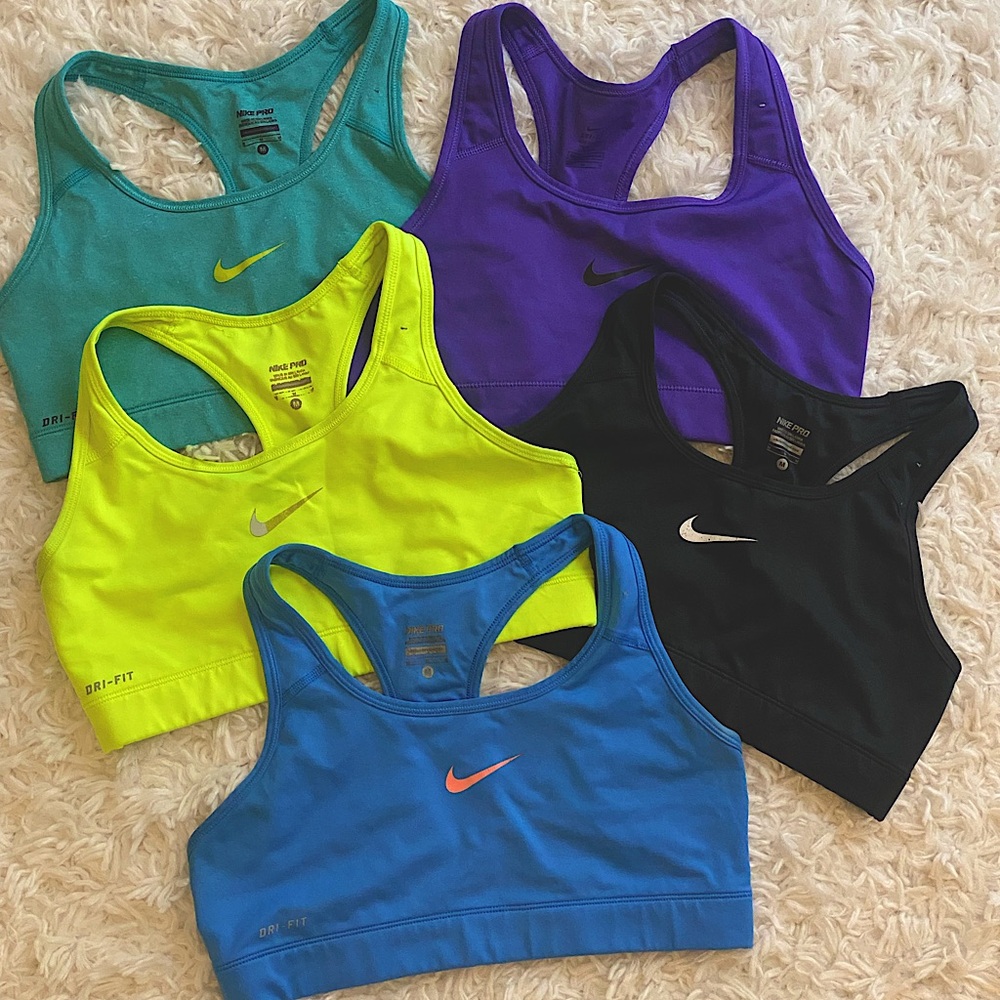 5 Nike DriFit Sports Bras- selling as a bundle!